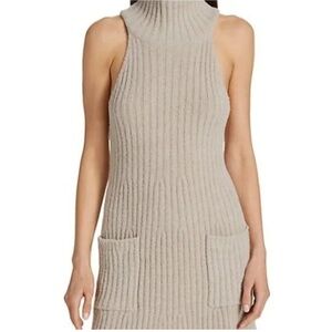 Free people Claude mini dress size large NWOT Cocoa Ash
